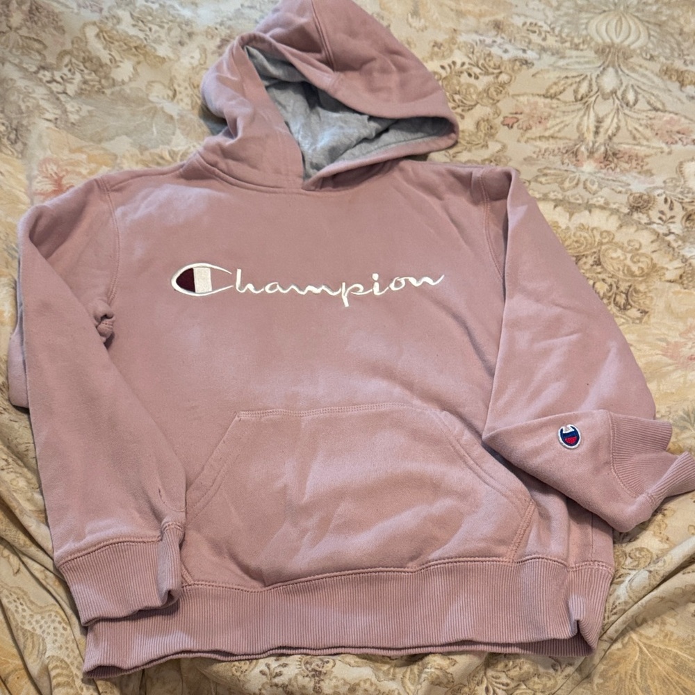 Kids Champion Blush Pink Hoodie M